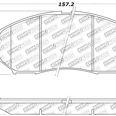 StopTech Performance 06-08 350Z w/ Std Brakes / 06-08 Infiniti G35 Front Brake Pads
