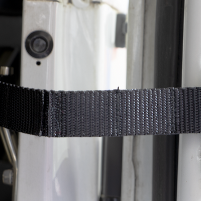 Kentrol Jeep Wrangler TJ Polished Stainless Door Strap Kit Polished Stainless Steel