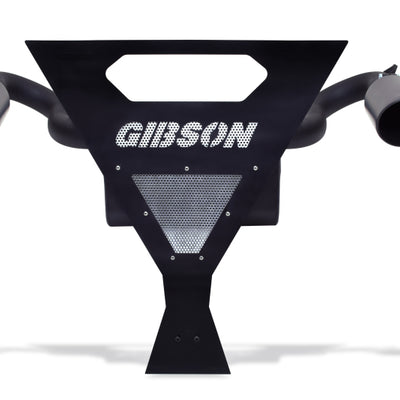 Gibson 16-17 Yamaha YXZ1000R Base 2.25in Dual Exhaust - Black Ceramic