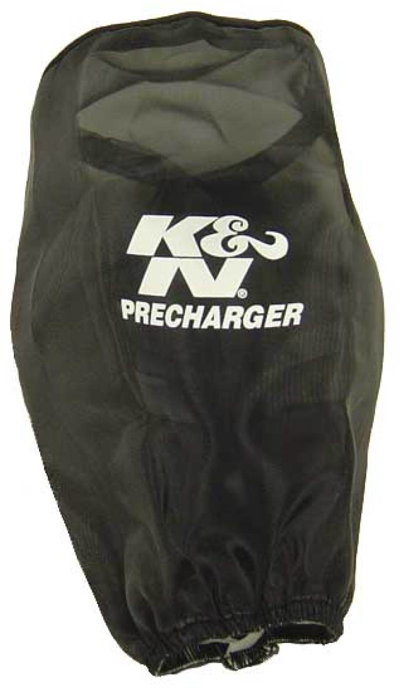 K&N PreCharger Air Filter Wrap Round Straight Black 3.625in ID x 9in H