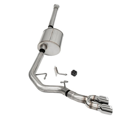 Corsa 2021-2025 Ford F-150 SuperCrew/6.5in Bed 3.5L V6 Sport Cat-Back Front of Tire Exit-Polished