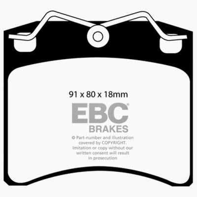 EBC 96-98 Volkswagen Eurovan 2.5L (w/Vented Rotors) Ultimax2 Front Brake Pads