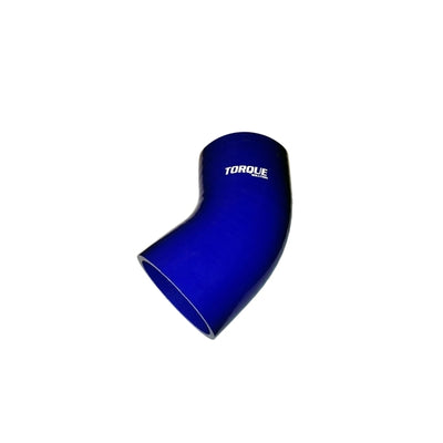 Torque Solution 45 Degree Silicone Elbow: 2 inch Blue Universal