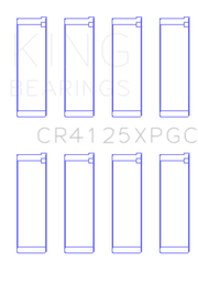 King Subaru EJ20/EJ22/EJ25 (Suites 52mm Journal Size) Tri-Metal Coated Rod Bearing Set - Size STD
