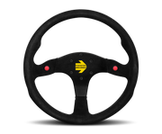 Momo MOD80 Steering Wheel 350 mm -  Black Suede/Black Spokes