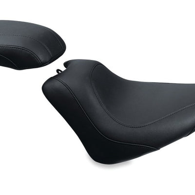 Mustang 11-13 Harley Blackline, 12-17 Slim,Slim S Wide Tripper Passenger Seat - Black