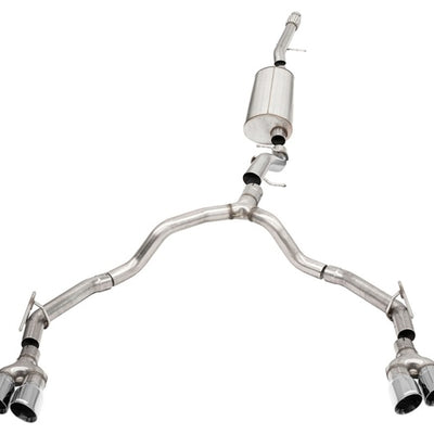 Corsa 2021-2025 Suburban/GMC Yukon XL 6.2L 4WD Dual Rear 3/2.75in Sport Cat-Back DW 4in Pol Tips