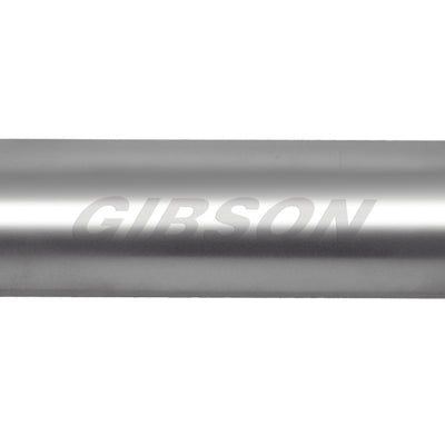 Gibson SFT Superflow Offset/Dual Round Muffler - 8x24in/3in Inlet/2.25in Outlet - Stainless
