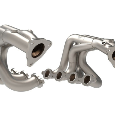 aFe Twisted 304SS Header 2020 Chevy Corvette (C8) 6.2L V8 - Titanium Ceramic Coated