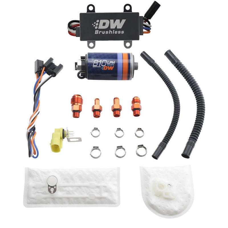 DeatschWerks DW810 Brushless 810lph In-Tank Brushless Fuel Pump w/ 9-1002 + Dual Speed Controller