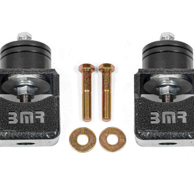 BMR Chevy SS and Pontiac G8 Motor Mount Kit (Solid Bushings) Black Hammertone