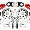 Wilwood Dynapro 6 Front Hub Kit 12.19in Drill Red 1965-1969 Mustang Disc & Drum Spindle