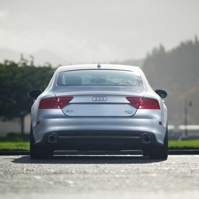 AWE Tuning Audi C7 A7 3.0T Touring Edition Exhaust - Dual Outlet Chrome Silver Tips