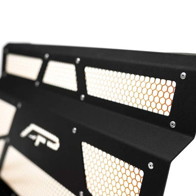 Agency Power 14-18 Polaris RZR XP 1000 / XP Turbo Vented Engine Cover - Matte Black/Orange Mesh