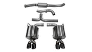 Corsa 2011-2014 Subaru Impreza Sedan STI 2.5L Turbo Manual Black Sport Cat-Back Exhaust