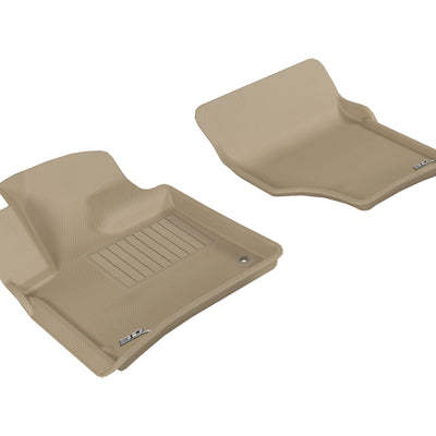 3D MAXpider 2007-2015 Audi Q7 Kagu 1st Row Floormat - Tan