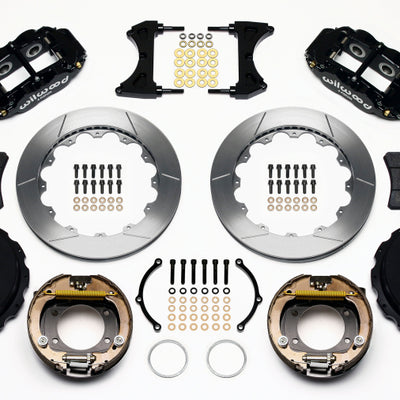 Wilwood Narrow Superlite 4R Rear P-Brk Kit 12.88in Big Ford New Style 2.50in Off Stag Mount