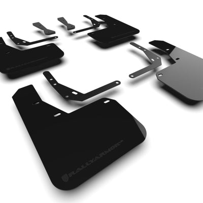 Rally Armor 24-25 Hyundai Kona N Line Black UR Mud Flap - Metallic Black Logo