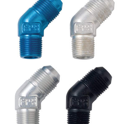 Fragola -6AN x 3/8 NPT 45 Degree Adapter