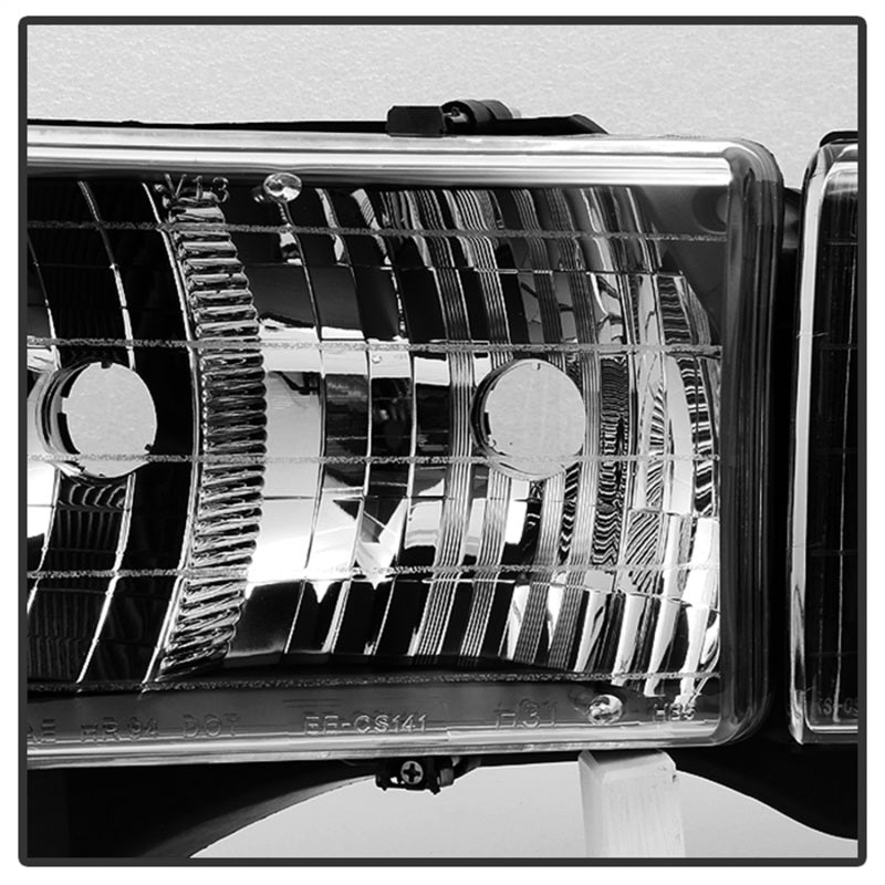 xTune Dodge Ram Sport Model Only 1999-2002 OEM Headlights Black HD-JH-DR99-SP-BK