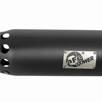 aFe MACHForce XP Cat-Back SS-304 5in Intercooled Exh Tip 5in In x 6in Outx16inL Bolt-On Right Blk