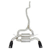 aFe MACHForce XP SS-304 Black Tip 2.5in Dia Cat Back Exhaust 12-14 BMW 335i (F30) 3.0L (t)