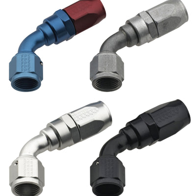 Fragola -16AN x 60 Degree Power Flow Hose End - Black