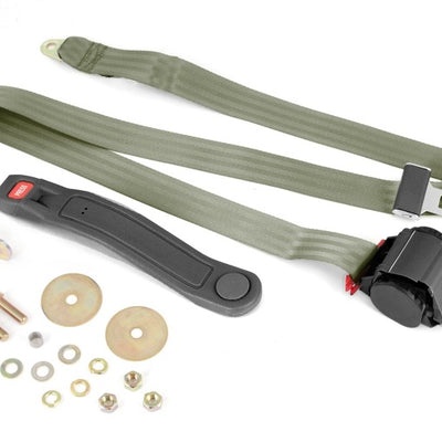 Omix 3-Point Seat Belt Olive Retractable Universal
