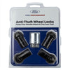 Ford Racing M14 x 1.5 Black Security Lug Nut Kit - Set of 4