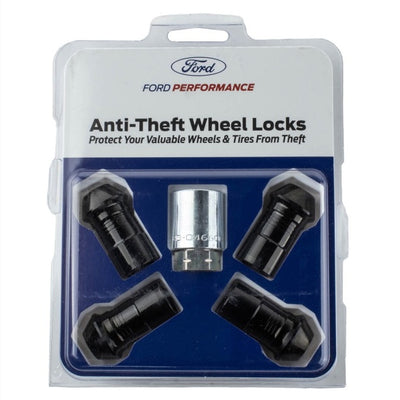 Ford Racing M14 x 1.5 Black Security Lug Nut Kit - Set of 4