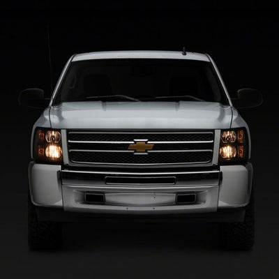 Raxiom 07-13 Chevrolet Silverado 1500 Euro Headlights- Blk Housing (Clear Lens)