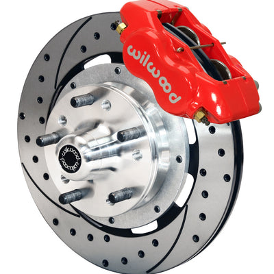 Wilwood Forged Dynalite Front Kit 12.19in Drilled Red 79-81 Camaro