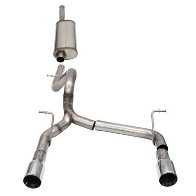 Corsa 2018-2025 Jeep Wrangler JLU 3.6L 2.75in Sport Cat-Back Exhaust w/ 4in Tips