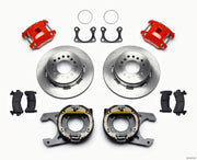 Wilwood D154 P/S Park Brake Kit Red Big Ford 2.36in Offset