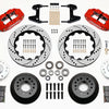 Wilwood Narrow Superlite 6R Front Hub Kit 14.00in Drill Red 74-80 Pinto/Mustang II Disc Spindle only