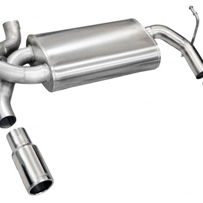 Corsa 2007-2011 Jeep Wrangler 3.8L/12-14 Wrangler 3.6L Polished Sport Axle-Back Exhaust