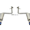 aFe Takeda 16-17 Lexus RC 200T 2.0L (t) 2in. SS Axle-Back Exhaust System w/Polished Blue Tips