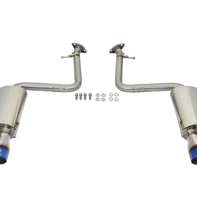 aFe Takeda 16-17 Lexus RC 200T 2.0L (t) 2in. SS Axle-Back Exhaust System w/Polished Blue Tips