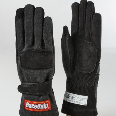 RaceQuip Black 2-Layer SFI-5 Glove - 3XL