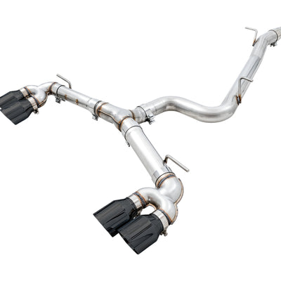 AWE Tuning MK7.5 Golf R Track Edition Exhaust w/Diamond Black Tips 102mm