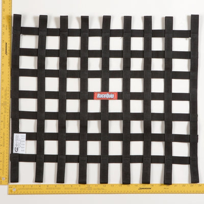 RaceQuip Black 21 X 24 SFI Ribbon Net