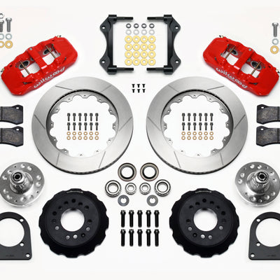 Wilwood AERO6 Front Hub Kit 14.00in Red TCI-IFS 71-78 (Pinto Based)