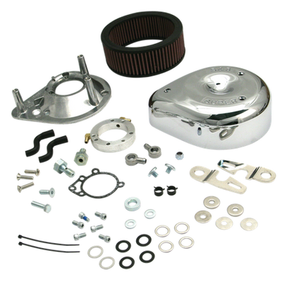 S&S Cycle 2007+ XL Sportster Models w/ Stock EFI Teardrop Air Cleaner Kit - Chrome