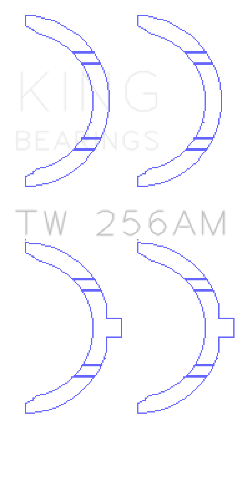 King Engine Bearings Mazda JE/JE06/JE07 Thrust Washer Set of 2