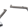 QTP 10-13 Chevrolet Camaro SS 6.2L 304SS Eliminator Muffler Delete Axle Back Exhaust w/4.5in Tips