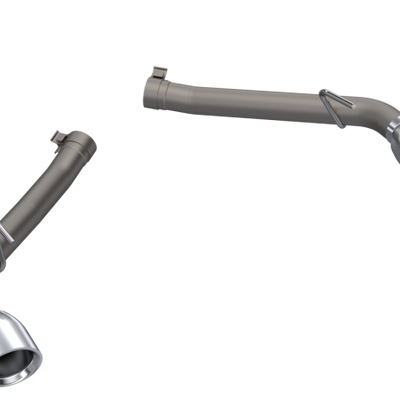 QTP 10-13 Chevrolet Camaro SS 6.2L 304SS Eliminator Muffler Delete Axle Back Exhaust w/4.5in Tips