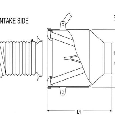 BMC Universal Direct Intake Air System Induction Kit 85mm Diameter (Displacement Over 1600cc)