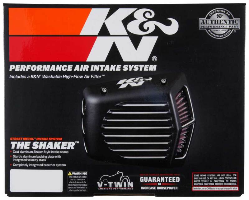 K&N Street Metal Intake System Shaker for 2017 Harley-Davidson Touring