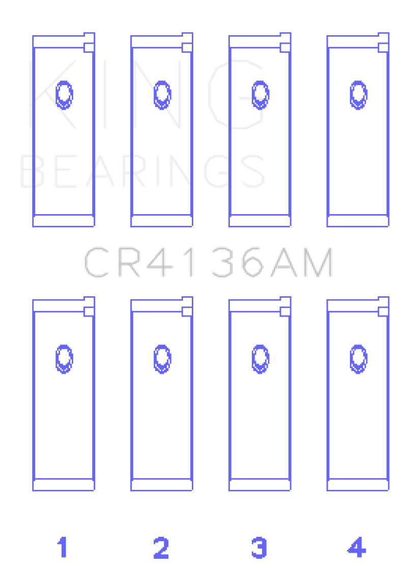 King Engine Bearings 91-02 Nissan SR20DE L4 DOHC 16 Valves (Size +0.75) Rod Bearing Set