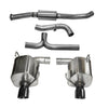 Corsa 08-10 Subaru Impreza WRX Sedan 2.5L Turbo Manual 3in Sport Cat-Back Exhaust w/4in Blac